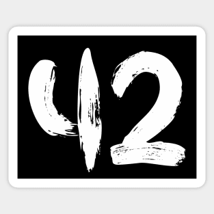 Number 42 Sticker